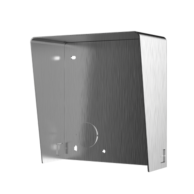 Dispenser metálico de parede com acabamento escovado