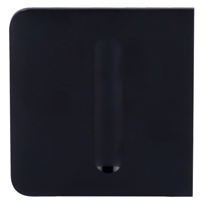 Raspador preto retangular com alça central