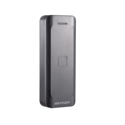 Leitor de cartões Hikvision preto rectangular