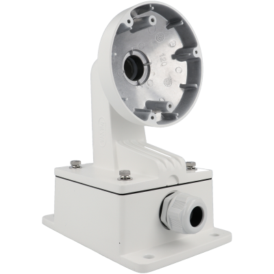 Suporte de montagem branco para câmara com base quadrada