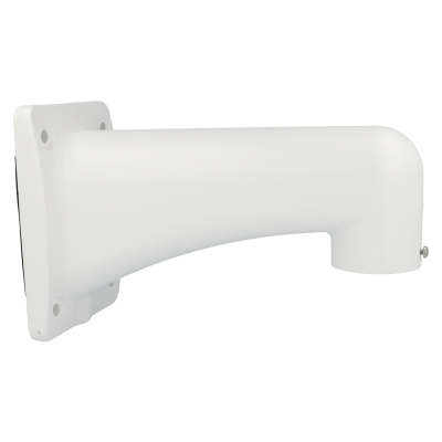 Braço de suporte branco para câmara de vigilância com fixação em parede