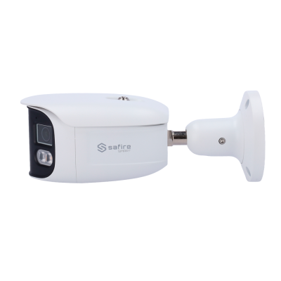 Câmara de segurança branca Safire Smart com suporte de fixação