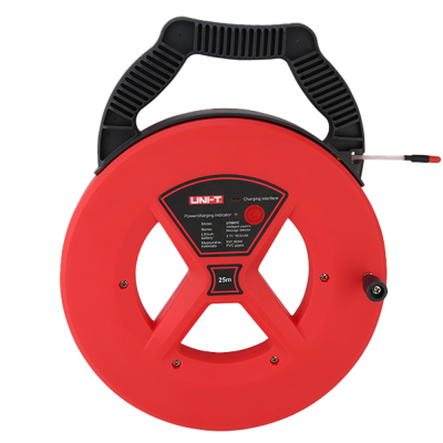 Instrumento de medição elétrica UNI-T UT661C vermelho com pega preta e fita medidora de 25 metros