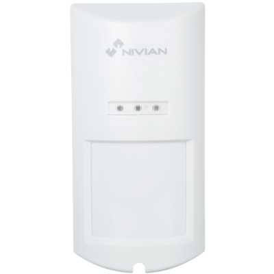 Sensor de movimento branco NIVIAN com três janelas retangulares