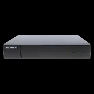 Dispositivo preto de vídeo digital da HIKVISION com indicadores luminosos no painel frontal