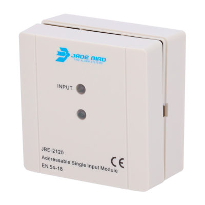 Módulo de entrada único endereçável branco JADE BIRD com luzes e texto