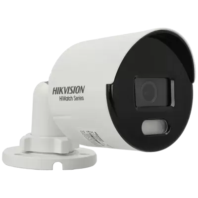 Câmara de vigilância branca e preta Hikvision HiWatch Series