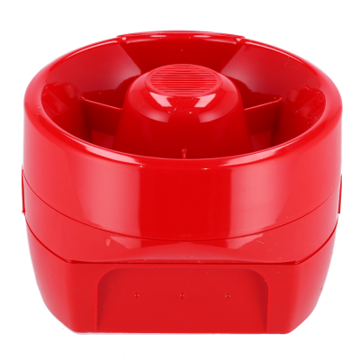 Alarme de incêndio redondo vermelho de plástico