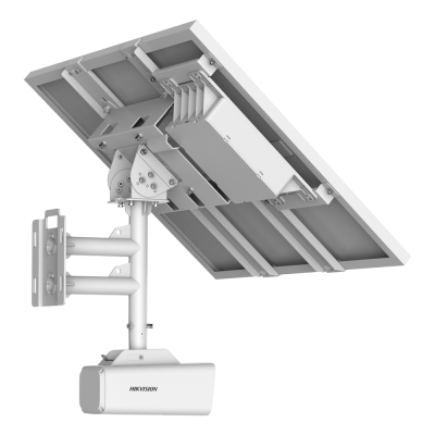 Painel solar com câmera de segurança branca HIKVISION