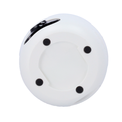 Base circular branca com detalhes pretos