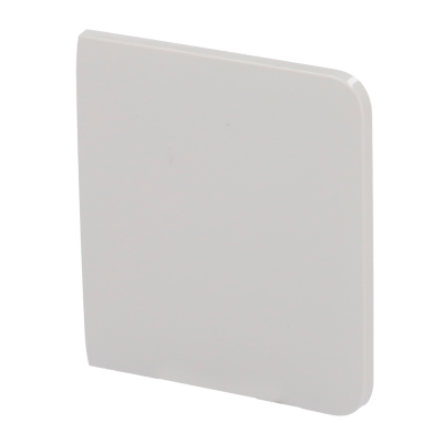 tampa de caixa de plástico branco com bordas arredondadas