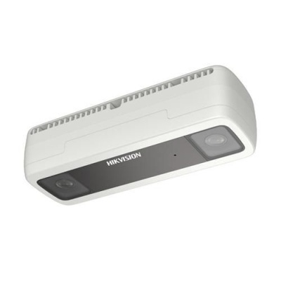 Câmara de vigilância Hikvision branca com duas lentes