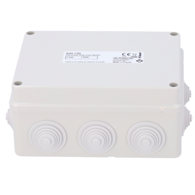 Módulo de relé endereçável KAL730 plástico branco com label frontal