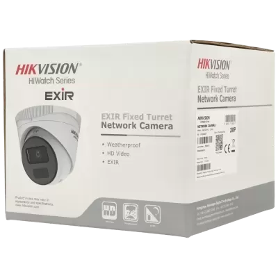 Embalagem de câmara de rede fixa HIKVISION HiWatch Series EXIR
