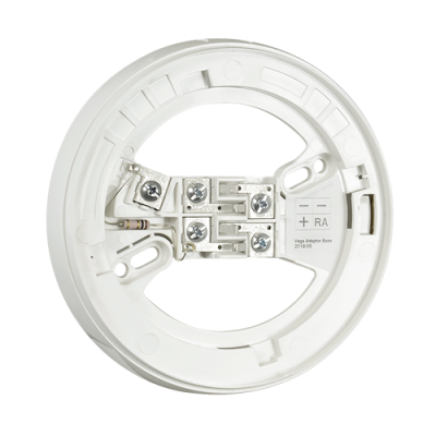 Base adaptadora branca redonda Vega Adapter Base com conexões