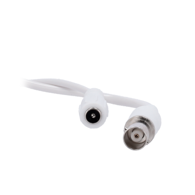 Cabo branco com conectores BNC e DC