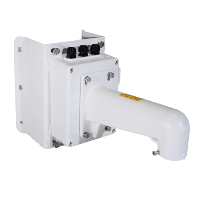 Dispositivo industrial branco com base para fixar e cabo robusto