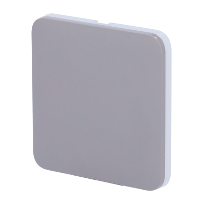 Painel quadrado cinza claro com bordas arredondadas