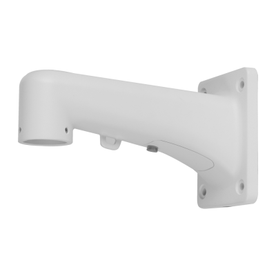 Apoio branco de parede para câmara de segurança em plástico