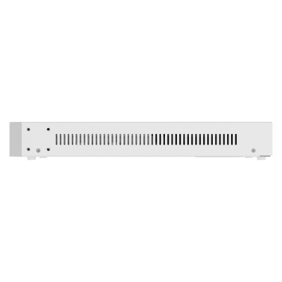 Dispositivo eletrónico branco com orifícios de ventilação na lateral