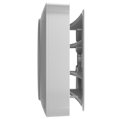 Dispositivo eletrônico branco com ventiladores laterais