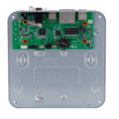 Placa de circuito e suporte metálico para montagem