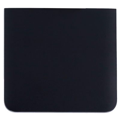 Assento sanitário preto com dobradiça metálica