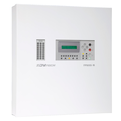 Painel de alarme Dmtech branco com teclado e ecrã LCD