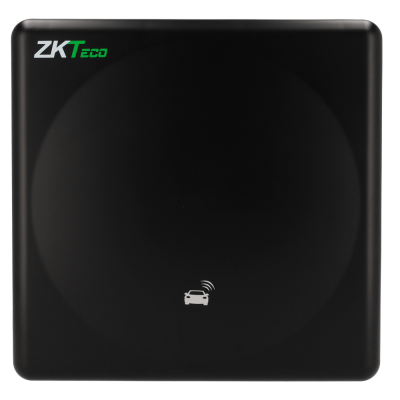 Leitor RFID preto ZKTeco com ícone de carro branco