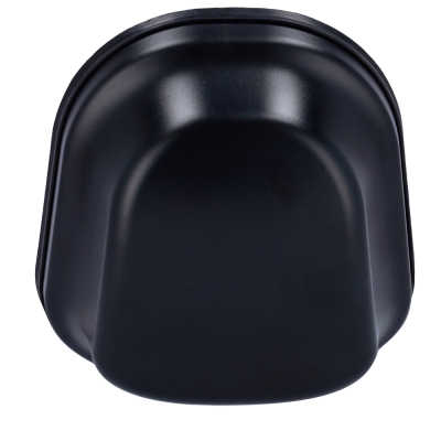 Assento de bicicleta preto com superfície lisa