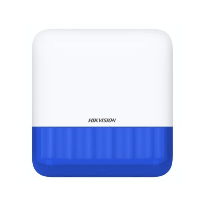 Alarme de segurança Hikvision branco com azul translúcido