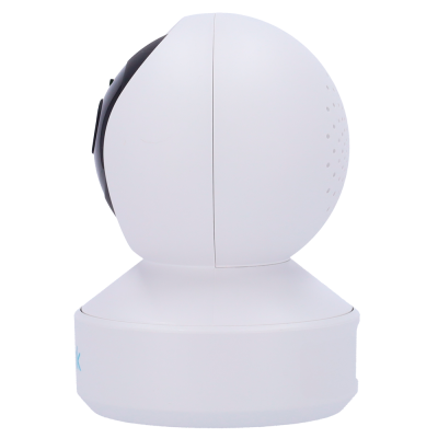 Câmara de vigilância esférica branca e preta