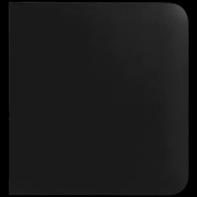 Base preta para rato com cantos arredondados e acabamento liso