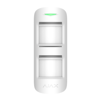 Sensor de movimento branco AJAX com luz verde