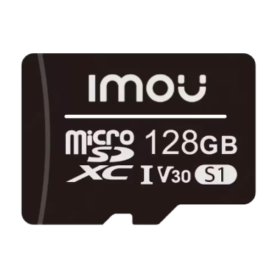 Cartão microSDXC Imou 128GB preto com texto branco