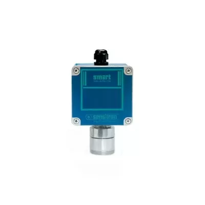 Detetor de gases SMART Sensitron azul e prateado