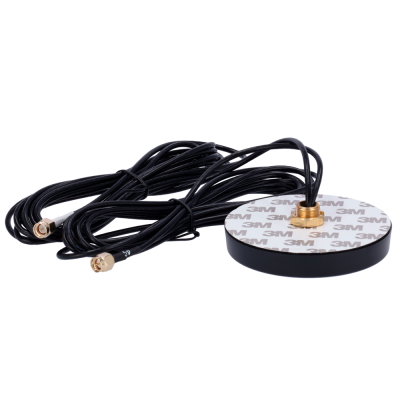 Acessório eletrónico com cabo e base adesiva 3M