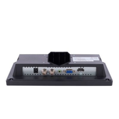 Painel traseiro de monitor com várias portas de conexão