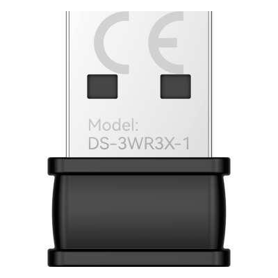 Pen USB branca com base preta e texto DS-3WR3X-1