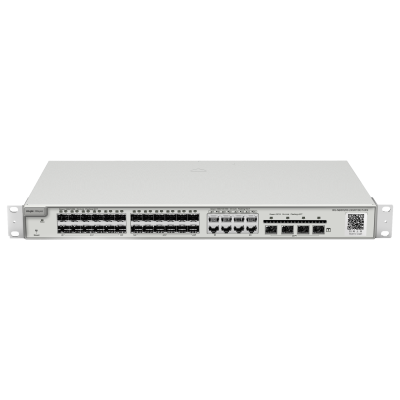 Comutador de rede Ubiquiti EdgeSwitch16 Lite cinzento com múltiplas portas
