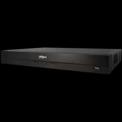 Gravador de vídeo preto Dahua com LEDs e porta USB