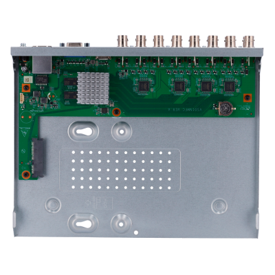 Placa eletrónica com conetores BNC e porta Ethernet