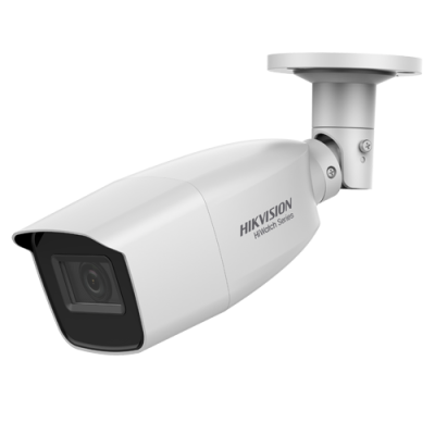 Câmara de vigilância branca HIKVISION HiWatch com suporte