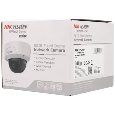 Caixa de câmara de rede fixa HIKVISION EXIR Fixed Dome branca