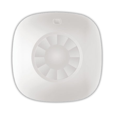 Detetor de movimento branco com sensor circular central