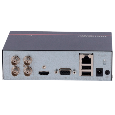 Dispositivo metálico HIKVISION com múltiplas portas e conectores