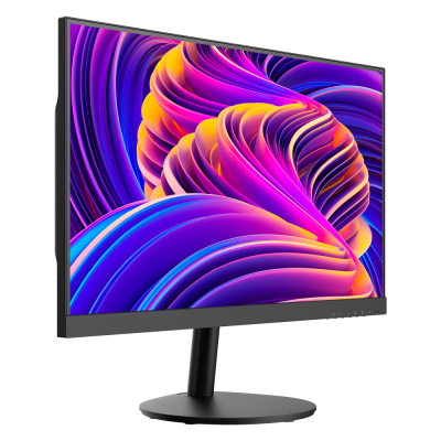 Monitor de computador com ecrã abstrato colorido