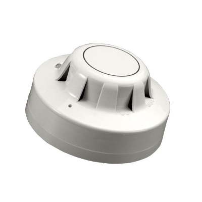 Detetor de fumo branco redondo