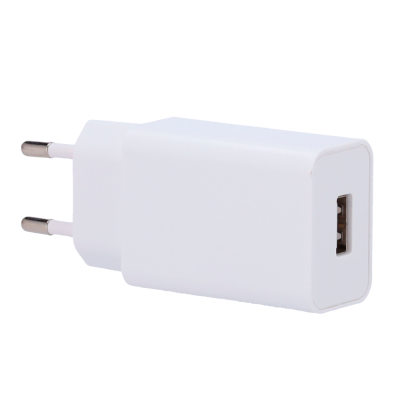 Carregador de parede branco com porta USB