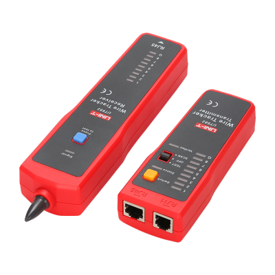 Conjunto de rastreador e transmissor wireless vermelho e preto UNI-T UT682